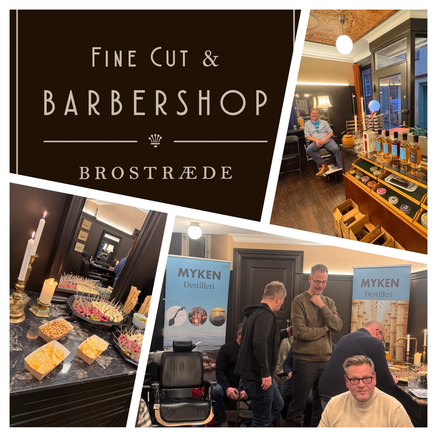 Whiskysmagning i butikken hos Fine Cut & Barbershop